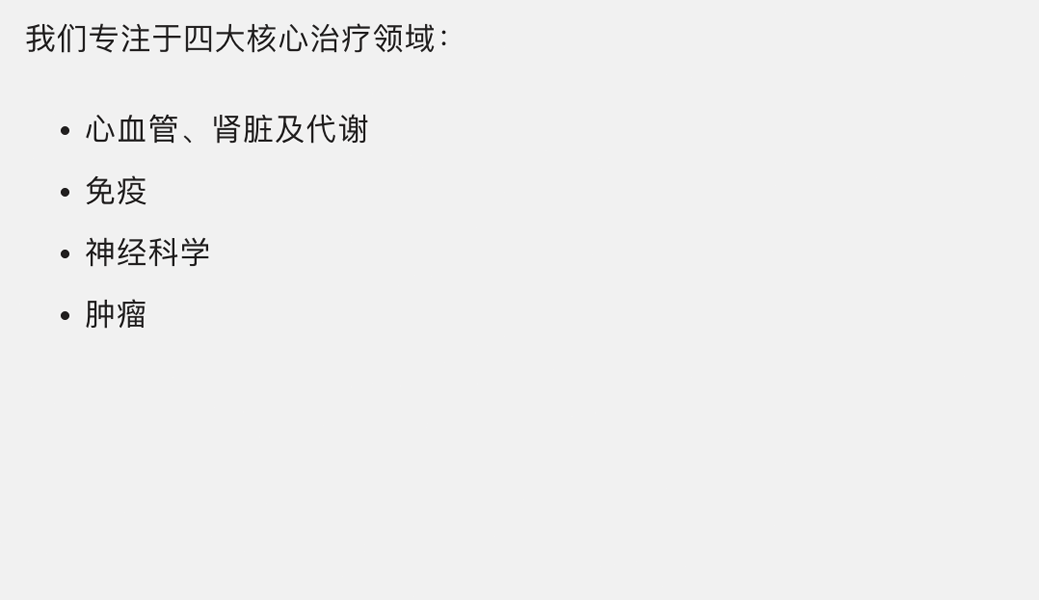 治疗领域